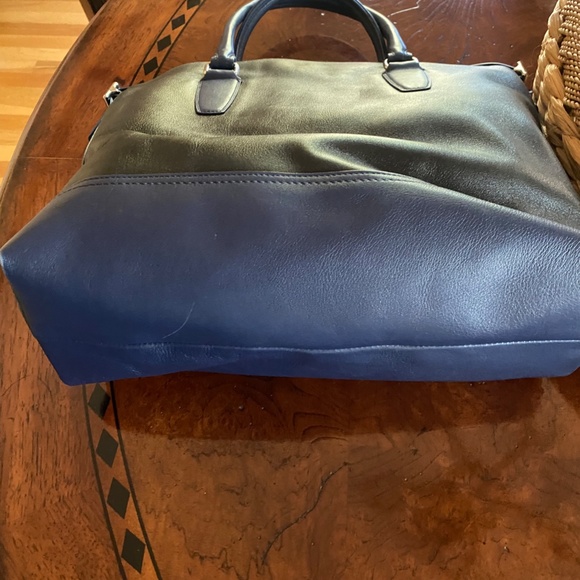 COACH G1220-19902 Legacy Rory Blue & Black Color Block leather XL Bag - Picture 8 of 14